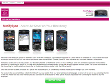 Tablet Screenshot of nhs.notifysync.co.uk